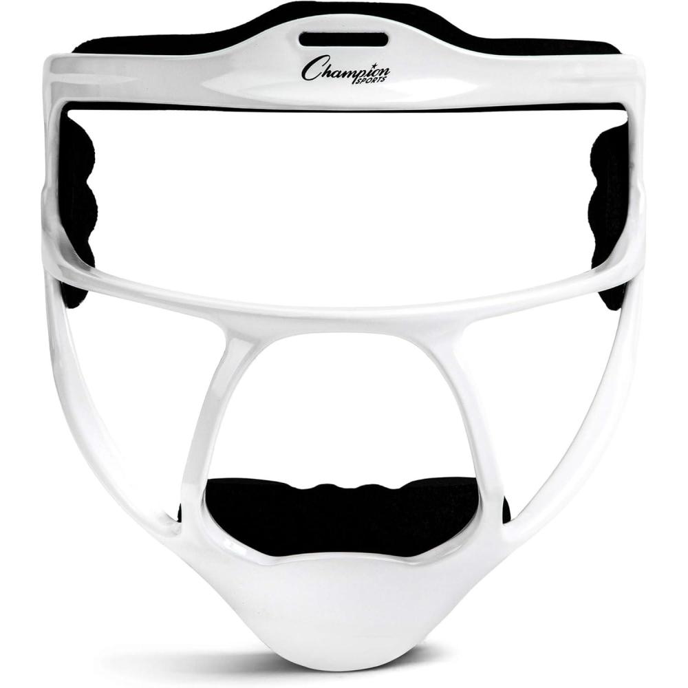 image:imageChampion Sports Magnesium Softball Face Mask Lightweight Masks for Youth Durable Head Guards Premium Sports Accessories for Indoors and OutdoorsWhite