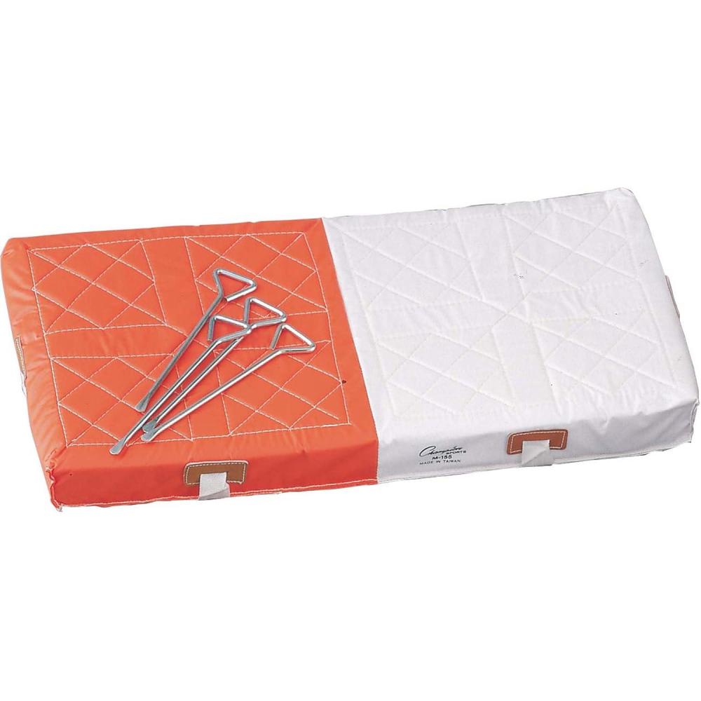 image:imageChampion Sports Official Size Double First Base 30x15x3 Full Size Foam Filled Base Durable Surface 3 Nylon Straps and Metal Spikes Included