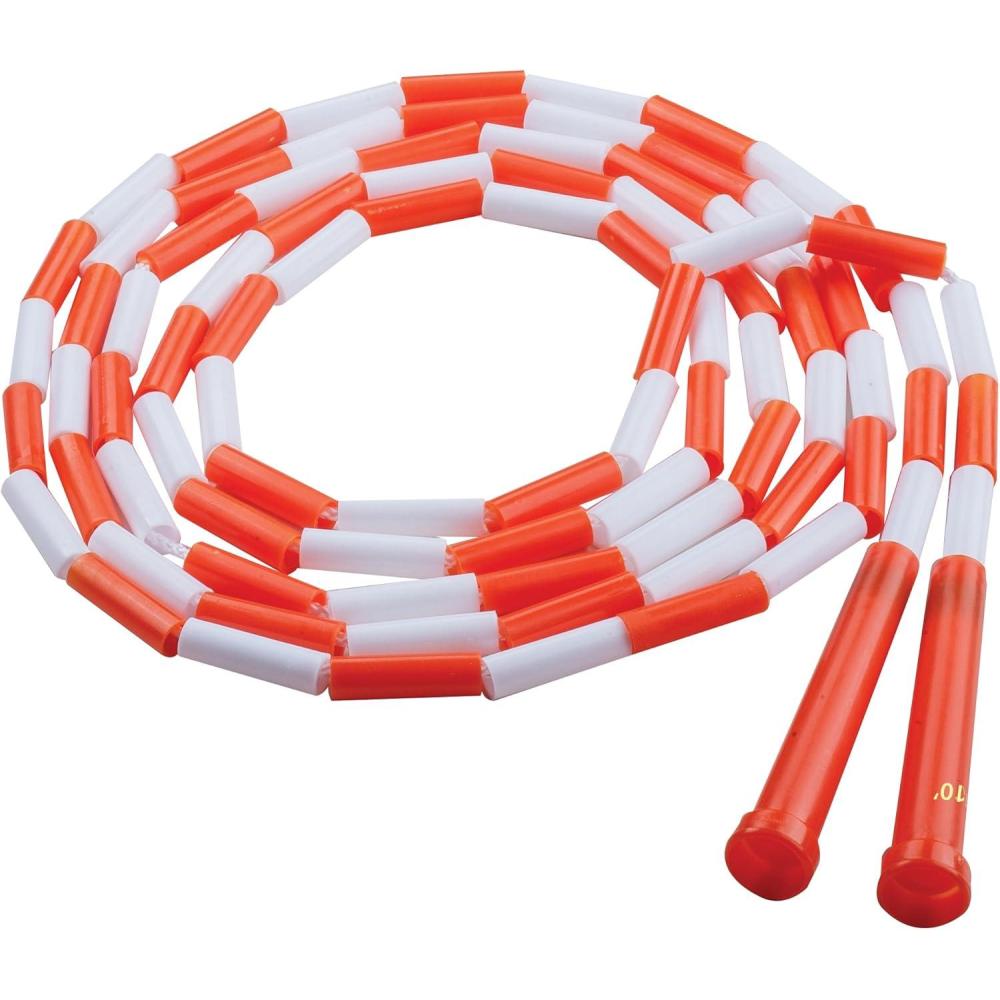 image:imageChampion Sports Plastic Segmented Jump Ropes 7 to 16 ft Lengths Fun Durable Ropes for All Ages Available in Multiple Color Options Great for Cardiovascular Fitness amp RhythmOrange 10 Feet