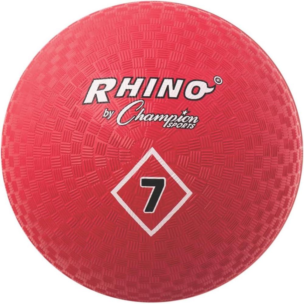 image:imageChampion Sports Playground Ball HighBounce 2Ply Construction Durable Red Ball for Throwing Catching amp Kicking Multiple Sizes 5 6 7 10 13 167 Diameter