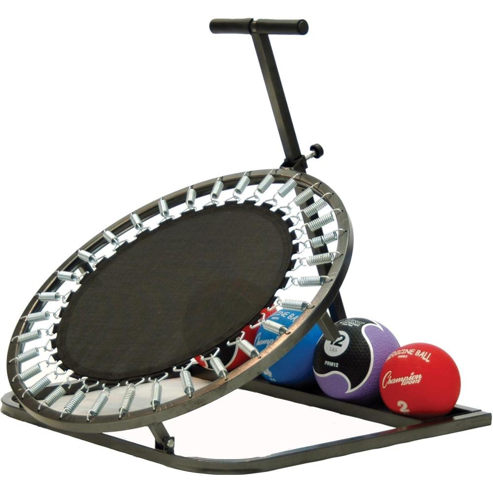 image:imageChampion Sports Rhino Elite Medicine Ball Textured Surface Superior Grip Hollow Synthetic Rubber for Consistent Bounce amp Durability Multiple Weights amp Colors Optional Rebounder Sold SeparatelyRebounderBlack