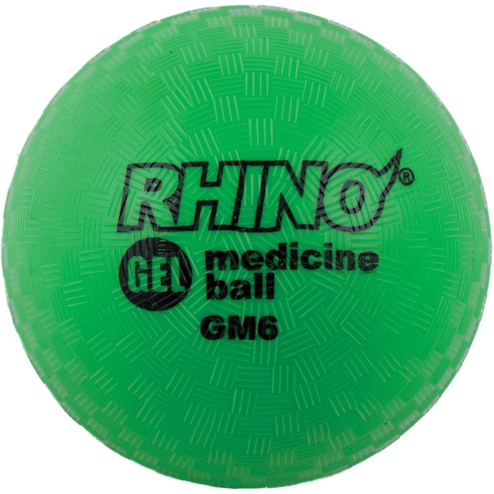 image:imageChampion Sports Rhino Gel Filled Medicine Ball Durable Soft Grip Weighted Ball for Strength Cardio amp Rebounder Training Multiple Weights for Home Gym amp Fitness7 LB Medicine Ball Green