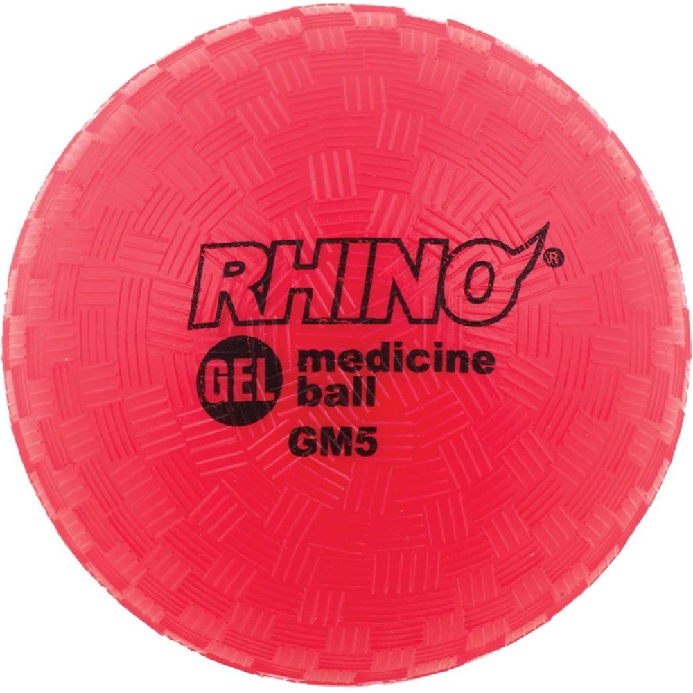 image:imageChampion Sports Rhino Gel Filled Medicine Ball Durable Soft Grip Weighted Ball for Strength Cardio amp Rebounder Training Multiple Weights for Home Gym amp Fitness2 LB Medicine Ball Red