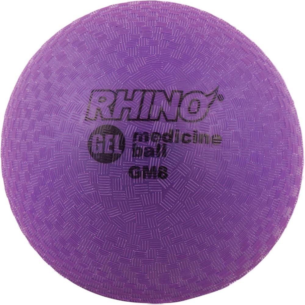 image:imageChampion Sports Rhino Gel Filled Medicine Ball Durable Soft Grip Weighted Ball for Strength Cardio amp Rebounder Training Multiple Weights for Home Gym amp Fitness8 LB Medicine Ball Purple