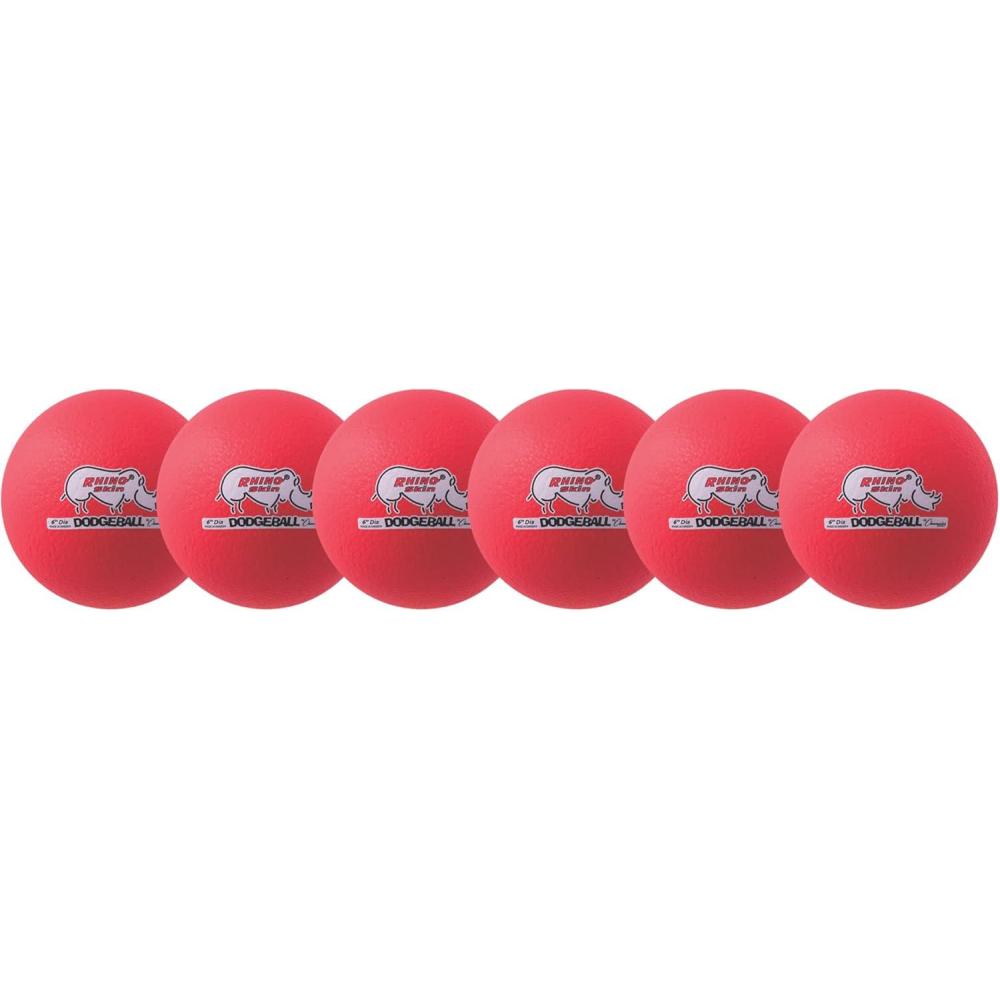 image:imageChampion Sports Rhino Skin Low Bounce Dodgeball Sets amp Singles for Playground PE Backyard amp League Games  Team Sports Equipment for Youth amp AdultsNeon Red