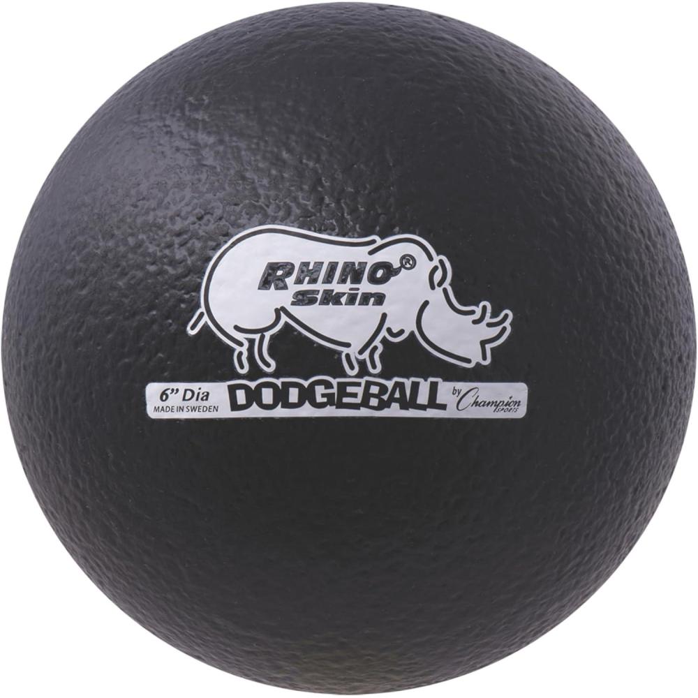 image:imageChampion Sports Rhino Skin Low Bounce Dodgeball Sets amp Singles for Playground PE Backyard amp League Games  Team Sports Equipment for Youth amp AdultsBlack