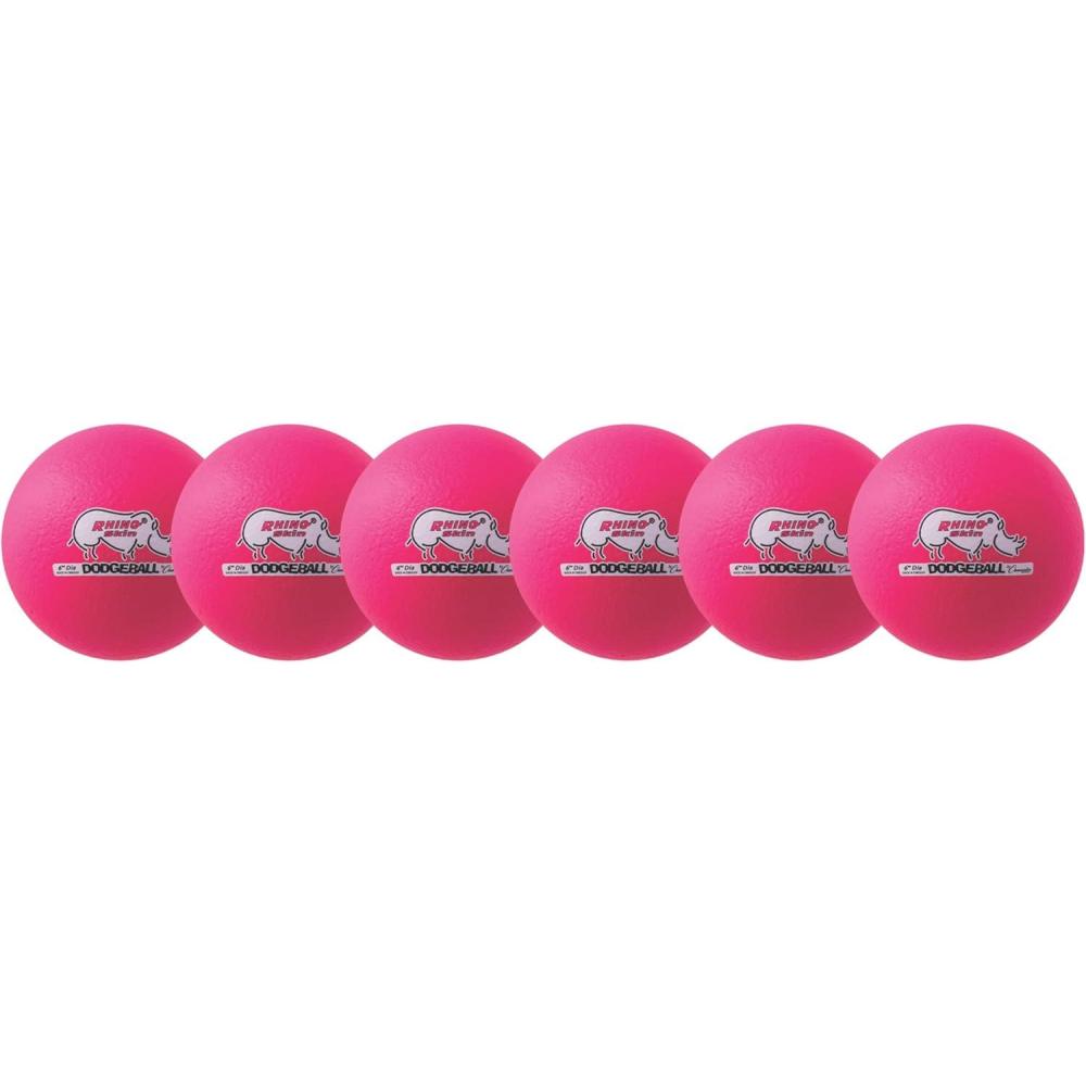 image:imageChampion Sports Rhino Skin Low Bounce Dodgeball Sets amp Singles for Playground PE Backyard amp League Games  Team Sports Equipment for Youth amp AdultsNeon Pink