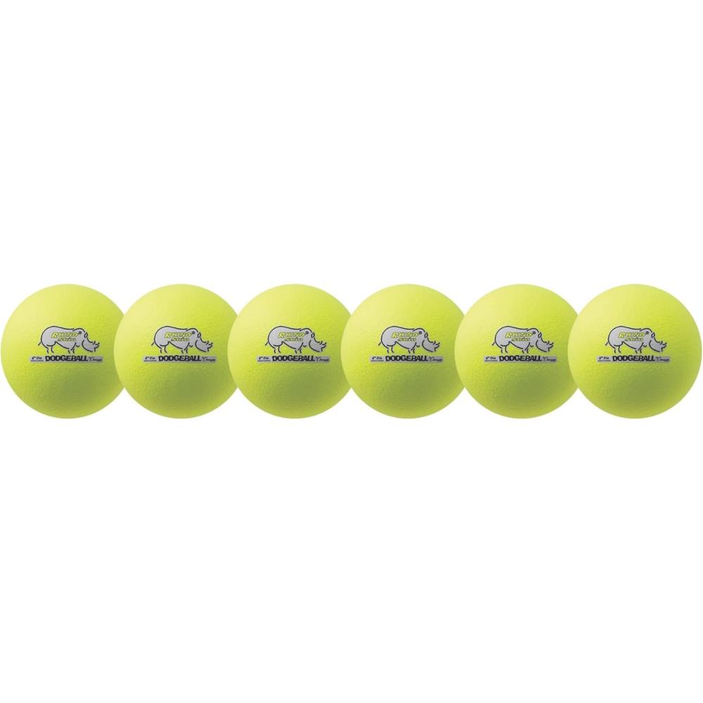 image:imageChampion Sports Rhino Skin Low Bounce Dodgeball Sets amp Singles for Playground PE Backyard amp League Games  Team Sports Equipment for Youth amp AdultsNeon Yellow