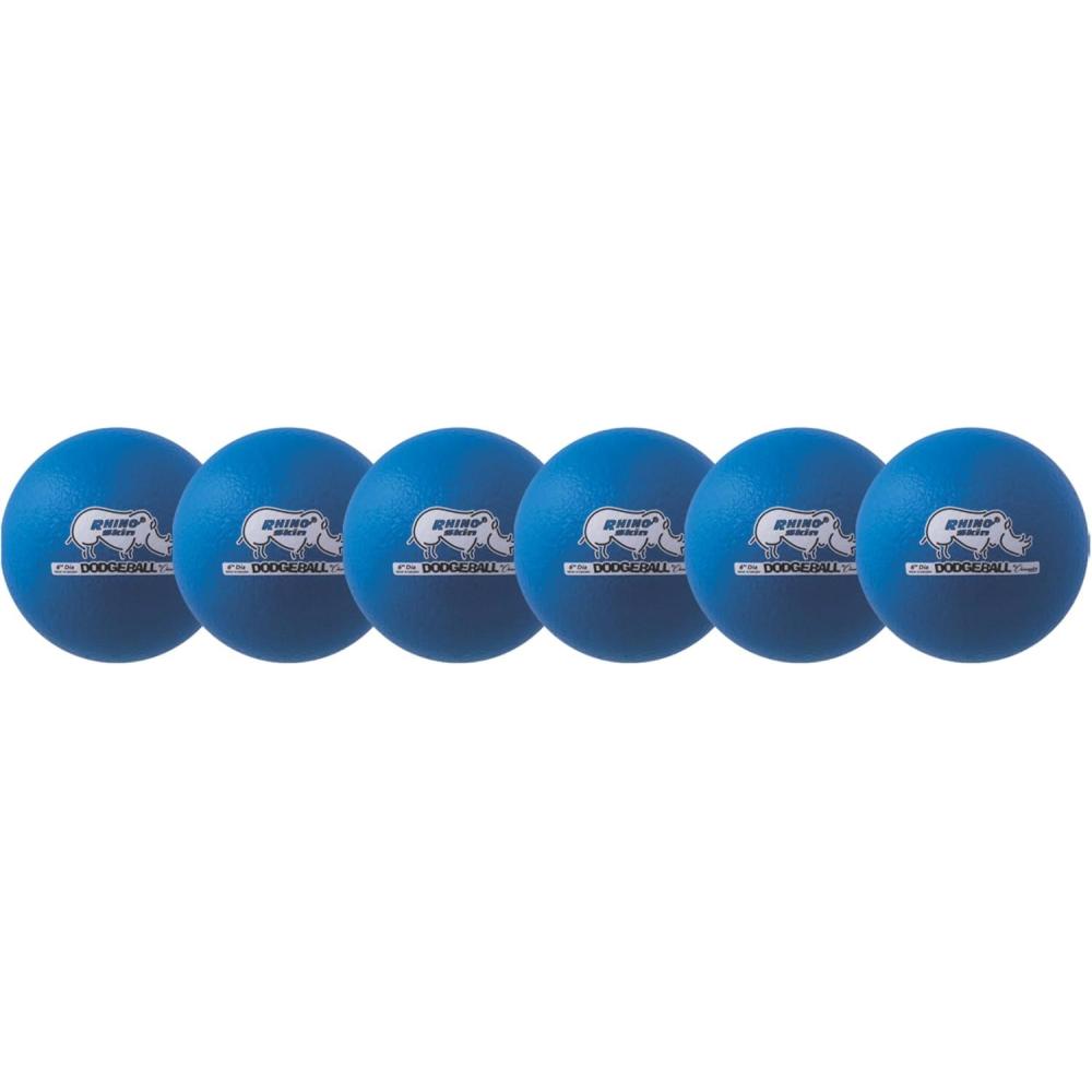 image:imageChampion Sports Rhino Skin Low Bounce Dodgeball Sets amp Singles for Playground PE Backyard amp League Games  Team Sports Equipment for Youth amp AdultsNeon Blue