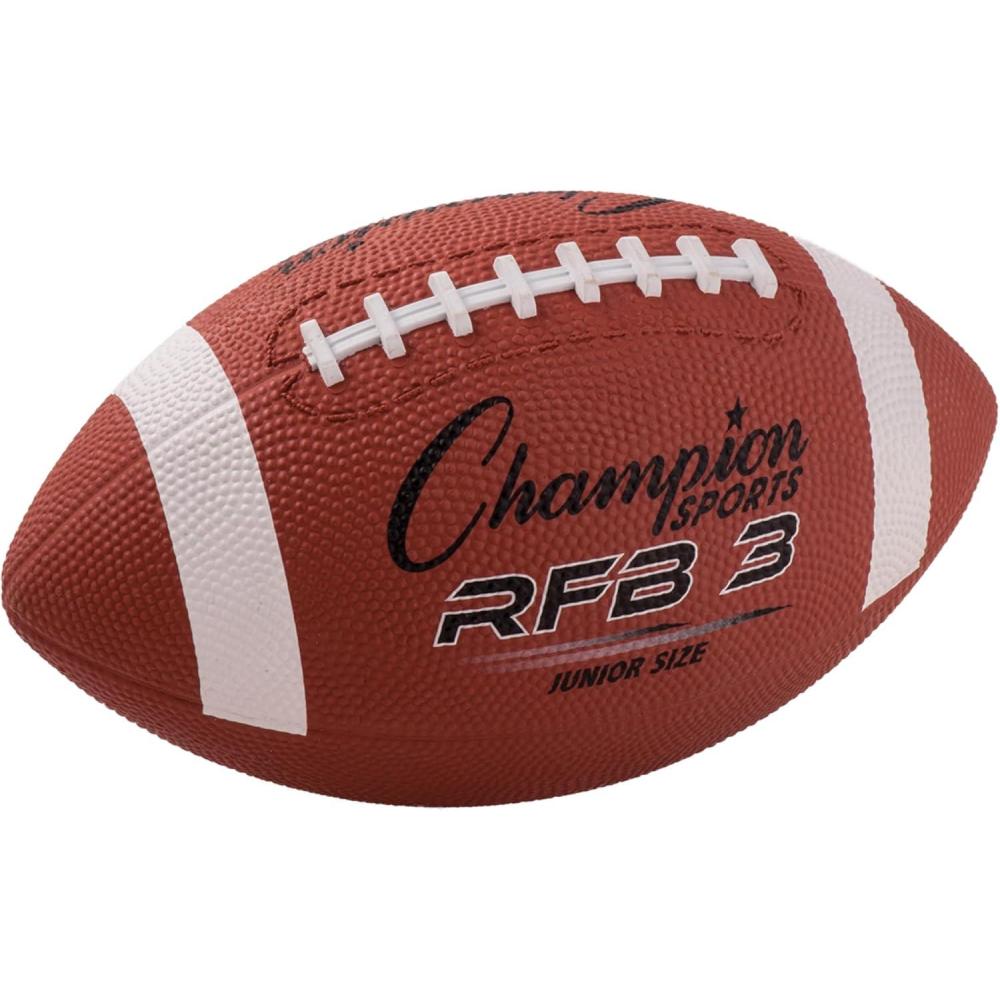 image:imageChampion Sports Rubber Football  Durable AllWeather Football with Enhanced Grip  Backyard Play amp Training  Pee Wee to Official SizesJunior Size Ages 1012