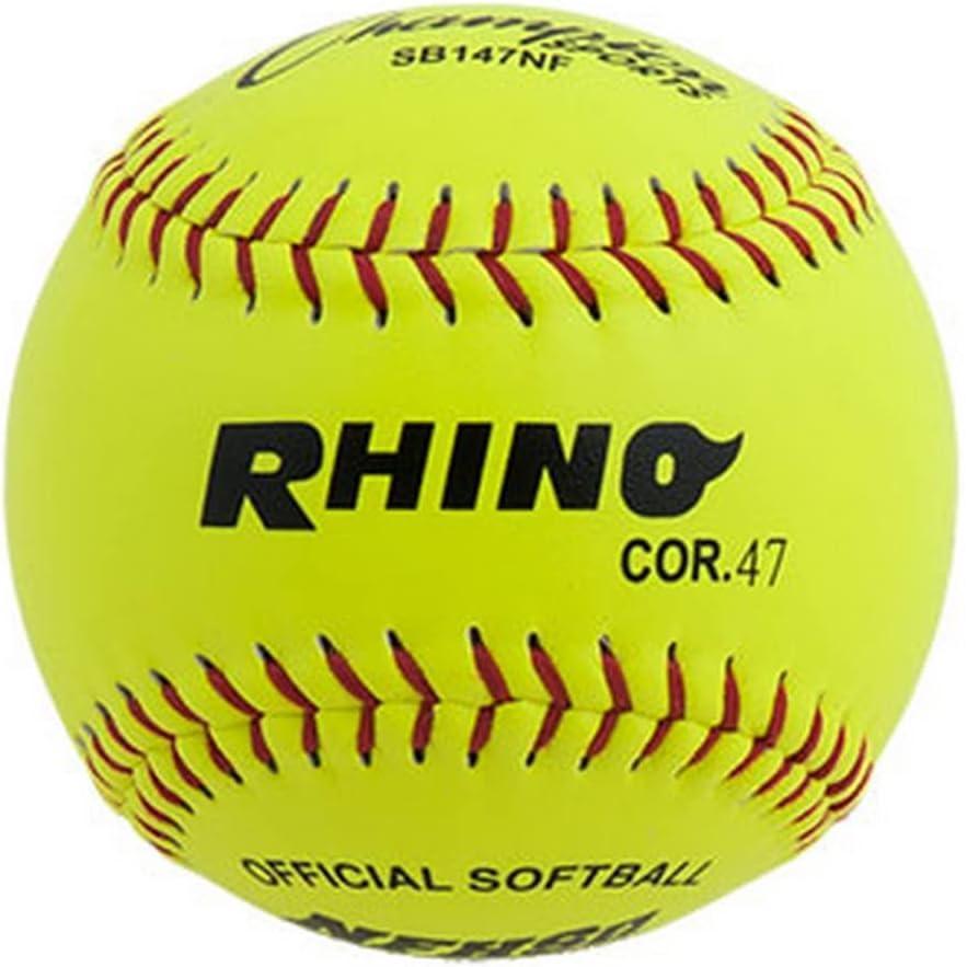 image:imageChampion Sports Softballs  Leather amp Synthetic Softballs for Practice or Game Play Multiple Sizes Cores amp Styles NFHS Approved amp Training Sets AvailableLeather Poly Core Pack of 12