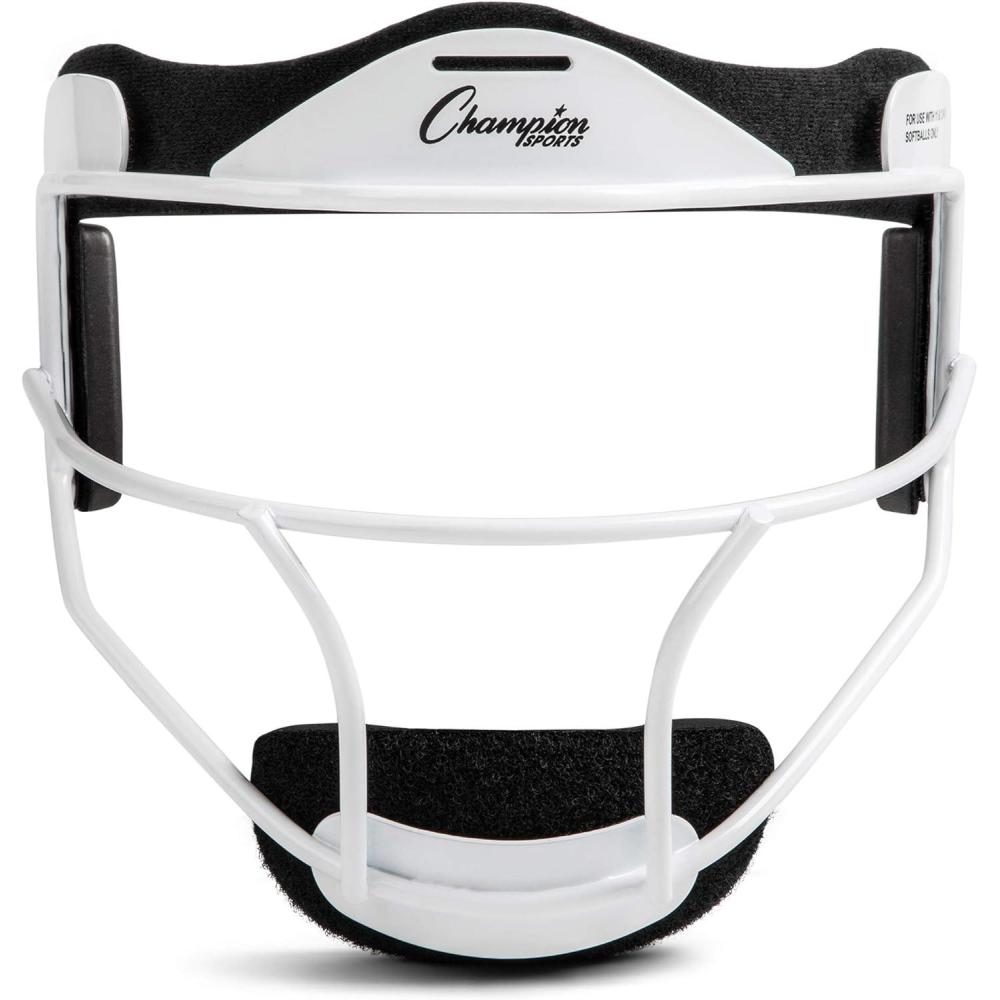 image:imageChampion Sports Steel Softball Face Mask  Durable Fielders Mask for Youth amp Adults Protective Headgear for Indoor amp Outdoor Play Multiple Colors AvailableWhite