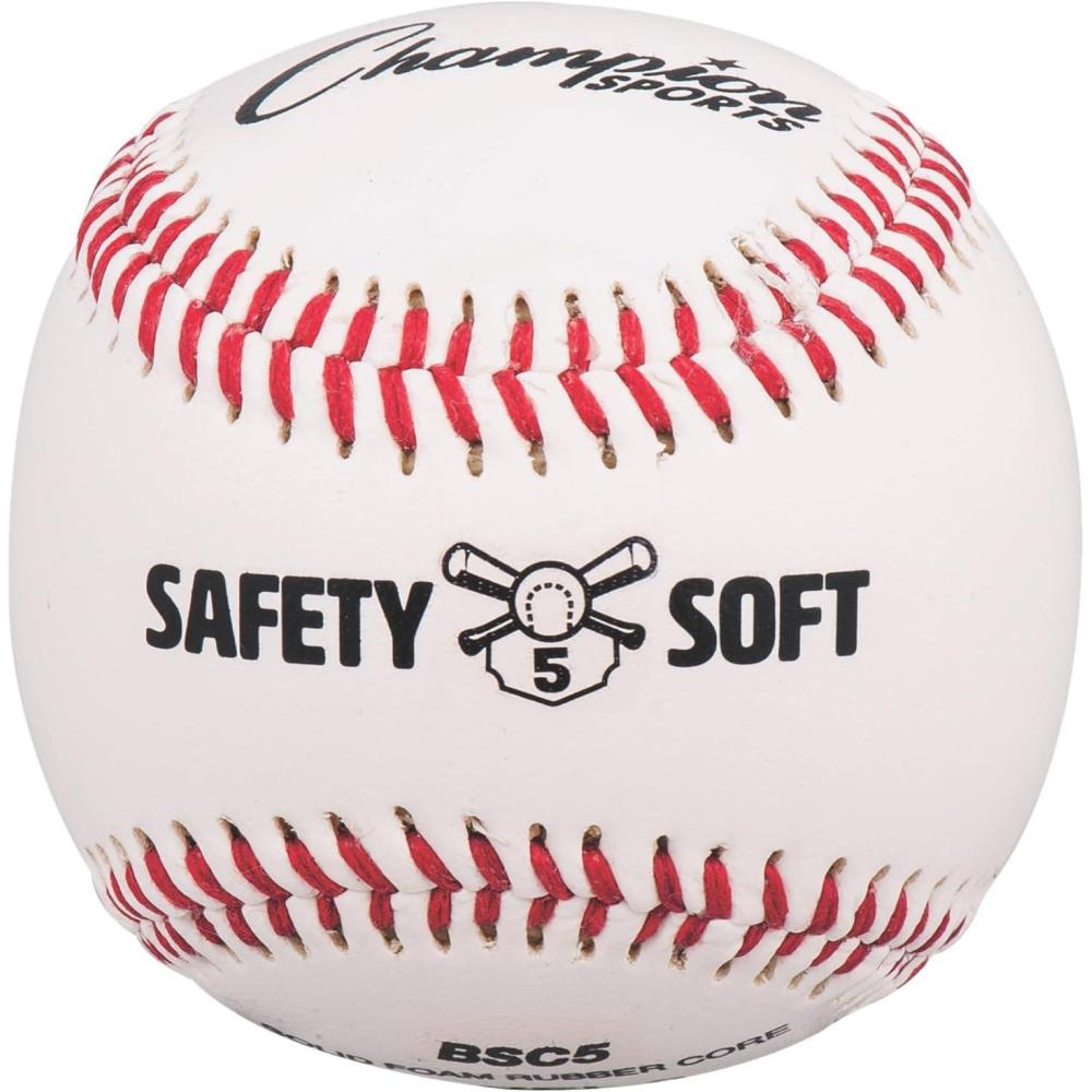 image:imageChampion Sports Syntex Leather Cover Official Size and Weight Soft Compression Baseballs Polyurethane Center Pack of 12 Level 5 Ages 10
