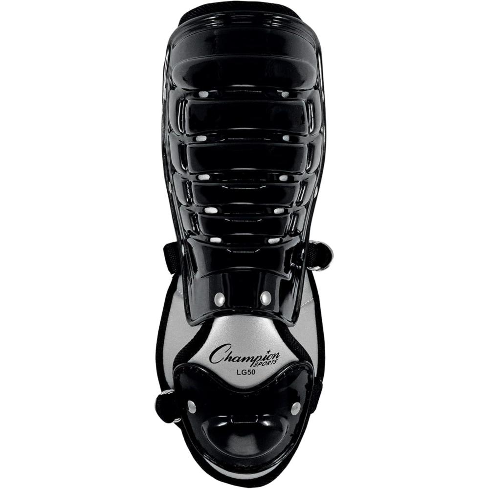image:imageChampion Sports Universal 75 L Adjustable Batters Shin Guard Set of 1 Wrap Around Padding and AnkleFoot Protector Quick Release Buckles Ages Youth to Adult