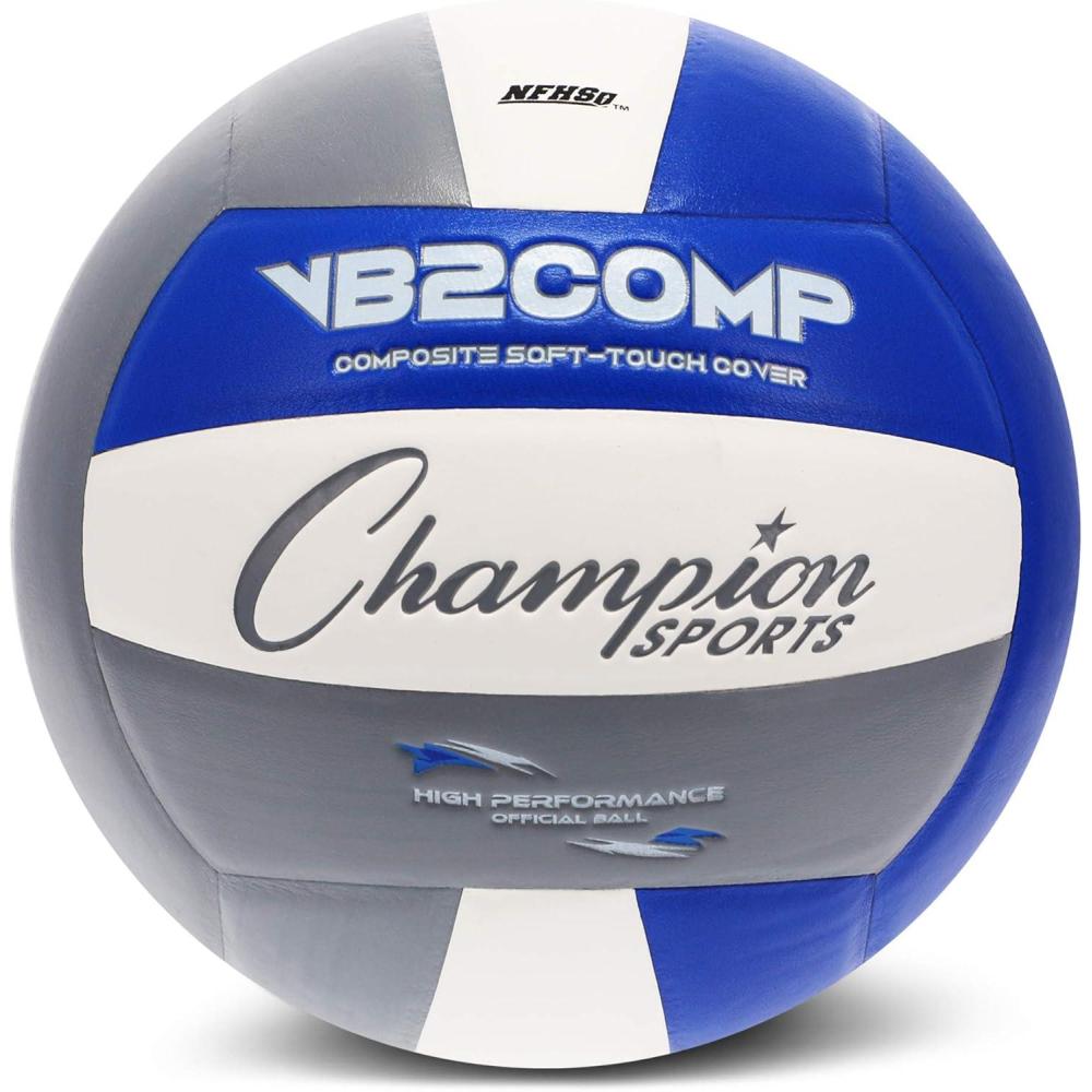 image:imageChampion Sports VB Official Composite Synthetic Leather Game Volleyball Multiple ColorsGrayBlueWhite