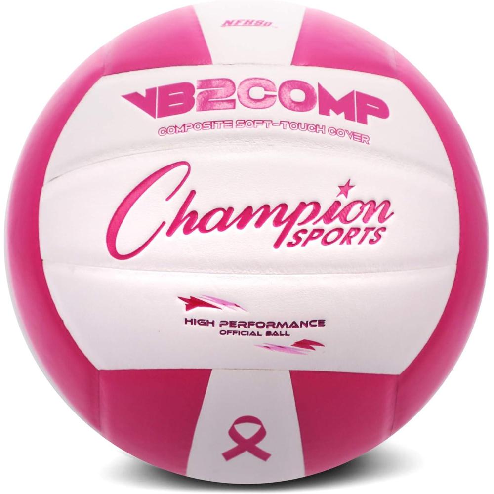 image:imageChampion Sports VB Official Composite Synthetic Leather Game Volleyball Multiple ColorsPinkWhite