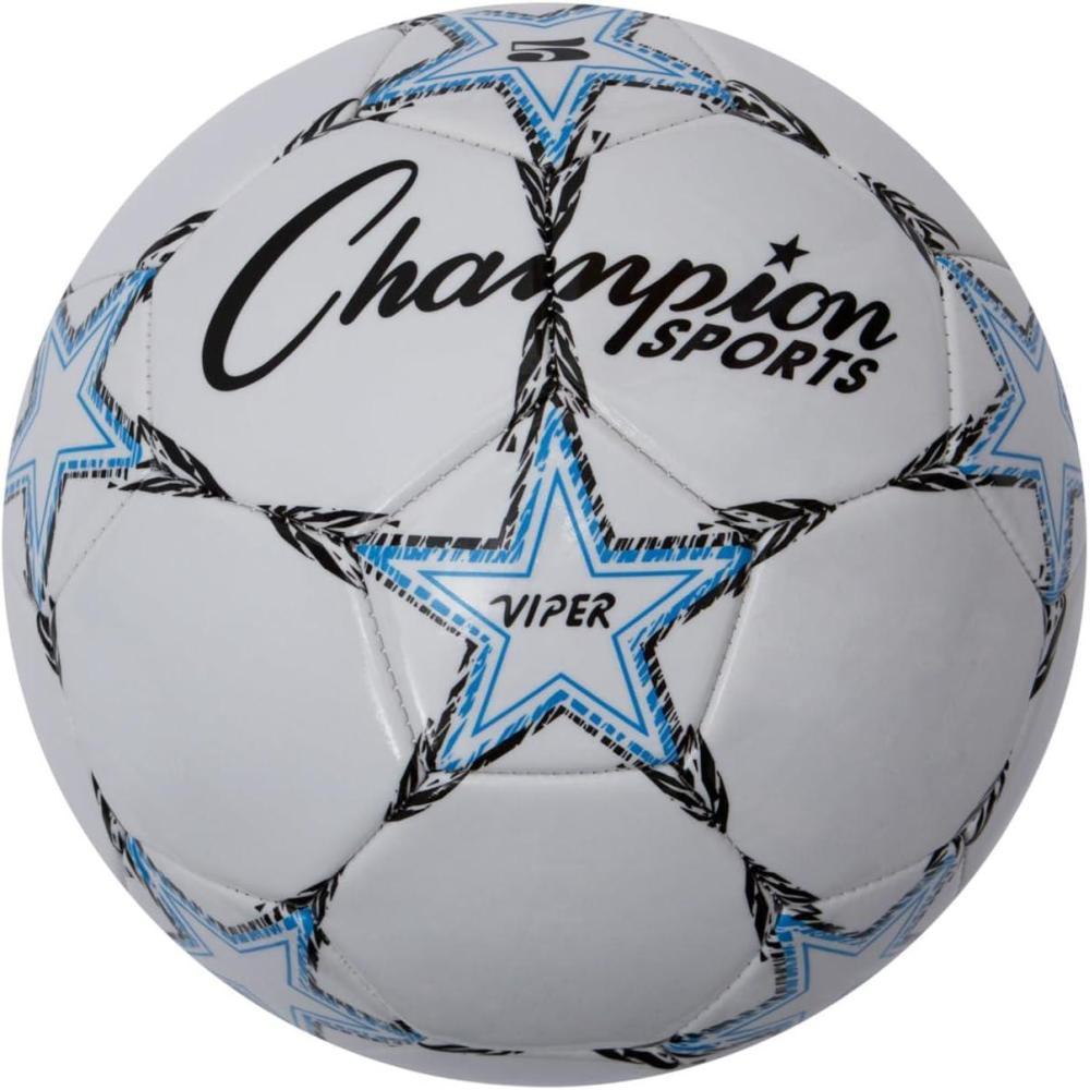 image:imageChampion Sports Viper Soccer Ball  Sizes 3 4 5  Soft Touch TPU Cover Durable Butyl Bladder Youth amp Adult Training Ball for Indoor amp Outdoor Play MultiColor DesignSize 5