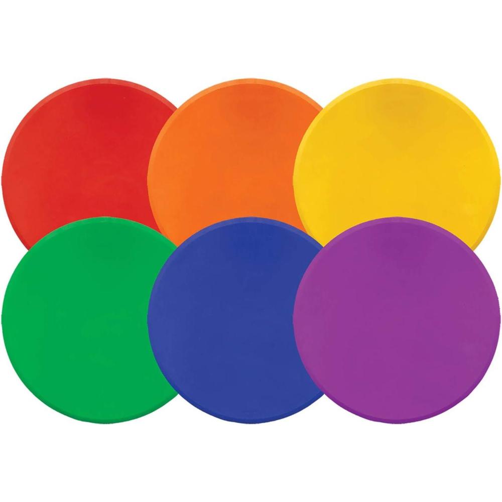 image:imageChampion Sports XLMSPSET Poly Spot Markers for Sports Activities and Social Distancing 12inch Set of 6 Multicolor6 Count Pack of 1