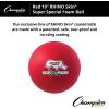Champion Sports 10 Inch Rhino Skin Super Special Foam Ball Set of 6, Assorted(10″ – Red)