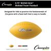 Champion Sports 10.5 Inch Rhino Skin Molded Foam Football, Yellow