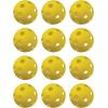 Champion Sports 12″ Hollow Plastic Softball Set – Practice Softballs – Regulation Size Balls – Fun for All Ages – Lightweight/Durable – Multiple Pack Sizes and Colors(Pack of 12 Hollow Plastic Softballs (Yellow))