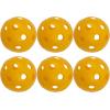 Champion Sports 12″ Hollow Plastic Softball Set – Practice Softballs – Regulation Size Balls – Fun for All Ages – Lightweight/Durable – Multiple Pack Sizes and Colors(Pack of 6 Hollow Plastic Softballs (Yellow))