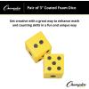 Champion Sports 6 Inch Coated Foam Dice(3 Inch (Set of 2))