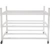 Champion Sports Ball Storage Cart, White, 62 InchL X 18.5 Inch W X 67 InchH(55″L x 19″W x 45″H)
