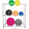 Champion Sports Ball Storage Cart, White, 62 InchL X 18.5 Inch W X 67 InchH(62″L x 18.5″W x 67″H)