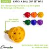 Champion Sports Catch A Ball Set: Classic for All Ages Outdoor Party Game for Lawn, Camping & Beach, 6 Assorted Colors