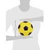 Champion Sports Coated High Density Foam Soccer Ball, Yellow, Black, 4(4)