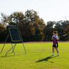 Champion Sports Deluxe Lacrosse Target: Ball Return Bounce Back Net Set for Professional, College and Grade School Training & Drills(3’x8′)