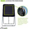 Champion Sports Deluxe Lacrosse Target: Ball Return Bounce Back Net Set for Professional, College and Grade School Training & Drills(3’x8′)