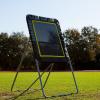 Champion Sports Deluxe Lacrosse Target: Ball Return Bounce Back Net Set for Professional, College and Grade School Training & Drills(3’x8′)