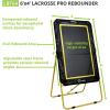 Champion Sports Deluxe Lacrosse Target: Ball Return Bounce Back Net Set for Professional, College and Grade School Training & Drills(4’x8′)