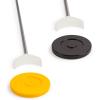 Champion Sports Economy Shuffleboard Set: Indoor Outdoor Game – 8 Pucks 4 Cue Sticks & Plastic Court, 30 x 180″