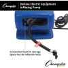 Champion Sports Electric Ball Inflator with Needle – Quiet Air Compressor for Basketball, Soccer, Volleyball & Sports Balls, High PSI Rating, Fast Inflation, 110-120V AC Power for Gym & School Use(1/4 HP – 125 PSI (Deluxe))