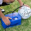 Champion Sports Electric Ball Inflator with Needle – Quiet Air Compressor for Basketball, Soccer, Volleyball & Sports Balls, High PSI Rating, Fast Inflation, 110-120V AC Power for Gym & School Use(1/4 HP – 125 PSI (Deluxe))