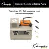 Champion Sports Electric Ball Inflator with Needle – Quiet Air Compressor for Basketball, Soccer, Volleyball & Sports Balls, High PSI Rating, Fast Inflation, 110-120V AC Power for Gym & School Use(1/8 HP – 20 PSI (Economy))