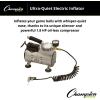 Champion Sports Electric Ball Inflator with Needle – Quiet Air Compressor for Basketball, Soccer, Volleyball & Sports Balls, High PSI Rating, Fast Inflation, 110-120V AC Power for Gym & School Use(1/8 HP – 60 PSI (Ultra Quiet))