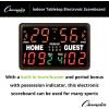 Champion Sports Electronic Scoreboard, Multi-Sport Tabletop Indoor, 24″ L x 16″ H x 10″ D, Black, (Model: T90)