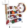 Champion Sports Equipment Cart White(Equipment Cart (61″L x 19″W x 62″H))