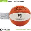 Champion Sports Exercise Medicine Balls, Leather with No-Slip Grip – Weight Training, Stability, Plyometrics, Cross Training, Core Strength – Multiple Weights(Orange (11-12 lbs))