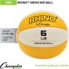 Champion Sports Exercise Medicine Balls, Leather with No-Slip Grip – Weight Training, Stability, Plyometrics, Cross Training, Core Strength – Multiple Weights(Yellow (6-7 lbs))