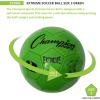 Champion Sports Extreme Series Soccer Ball – Sizes 3, 4, 5, Soft Touch, All Weather, High Air Retention, Youth & Adult League Balls for Training, Games, Outdoor & Indoor Play, Multiple Colors(Green)
