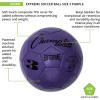 Champion Sports Extreme Series Soccer Ball – Sizes 3, 4, 5, Soft Touch, All Weather, High Air Retention, Youth & Adult League Balls for Training, Games, Outdoor & Indoor Play, Multiple Colors(Purple)