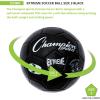 Champion Sports Extreme Series Soccer Ball – Sizes 3, 4, 5, Soft Touch, All Weather, High Air Retention, Youth & Adult League Balls for Training, Games, Outdoor & Indoor Play, Multiple Colors(White/Black)