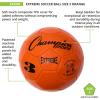 Champion Sports Extreme Series Soccer Ball – Sizes 3, 4, 5, Soft Touch, All Weather, High Air Retention, Youth & Adult League Balls for Training, Games, Outdoor & Indoor Play, Multiple Colors(Orange)