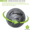 Champion Sports Extreme Series Soccer Ball – Sizes 3, 4, 5, Soft Touch, All Weather, High Air Retention, Youth & Adult League Balls for Training, Games, Outdoor & Indoor Play, Multiple Colors(Silver)