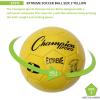 Champion Sports Extreme Series Soccer Ball – Sizes 3, 4, 5, Soft Touch, All Weather, High Air Retention, Youth & Adult League Balls for Training, Games, Outdoor & Indoor Play, Multiple Colors(Yellow)